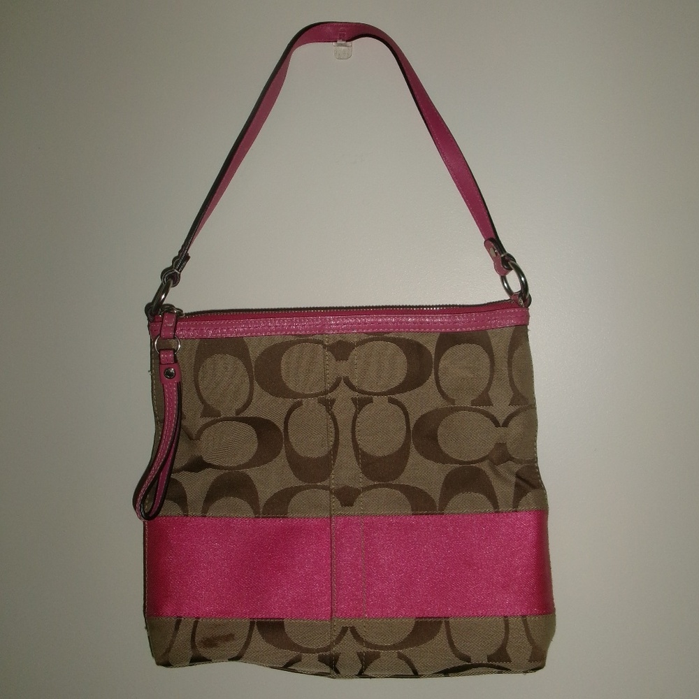 Vintage pink Coach shoulder bag